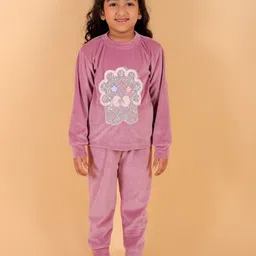 Stuffie Land Girls Graphic Printed T-shirt With Joggers-image-88