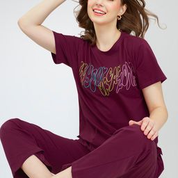 Zeyo Typography Printed Co-Ords-picture-26