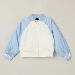 Tommy Hilfiger Girls Colourblocked  Relaxed Bomber Jacket image 1