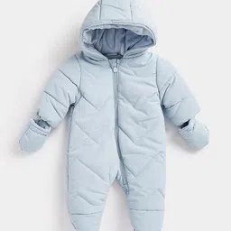 mothercare Infants Pure Cotton Hooded Sleepsuit-picture-54