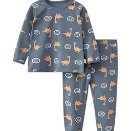 StyleCast Boys Grey Printed Night suit-picture-11