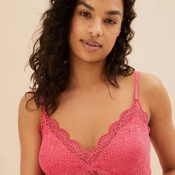 Marks & Spencer V Neck Lace Up Detail Night Suit image 3