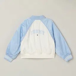 Tommy Hilfiger Girls Colourblocked  Relaxed Bomber Jacket image 2
