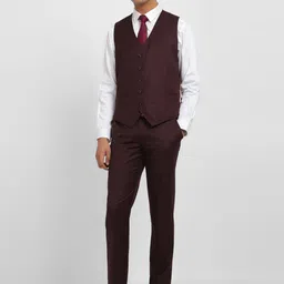 Allen Solly Slim-Fit Three Piece Formal Suit image 2