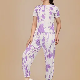 SAKARMAA Tie & Dye Printed Top And Joggers image 3