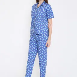 Arendelle Conversational Printed Pure Cotton Night suit image 5