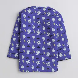 BAESD Kids Conversational Printed Pure Cotton Shirt With Pyjamas image 5