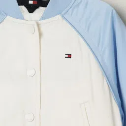 Tommy Hilfiger Girls Colourblocked  Relaxed Bomber Jacket image 3