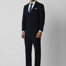 Van Heusen Striped Slim-Fit Notched Lapel Two Piece Formal Suit image 5