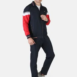 Monte Carlo Men Navy Blue Solid Tracksuit image 4