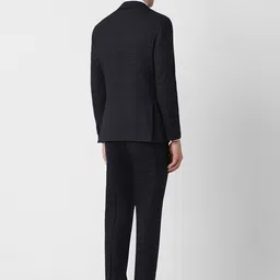 Peter England Elite Checked Slim-Fit Single-Breasted Two-Piece Formal Suit image 5