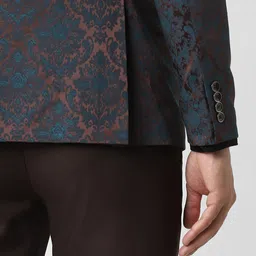 Peter England Elite Slim-Fit Single-Breasted Two-Piece Formal Suit image 3