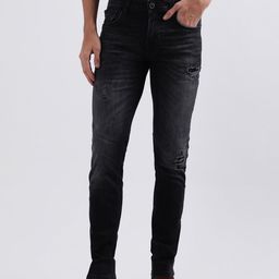 Antony Morato Men Tapered Fit Mildly Distressed Heavy Fade Stretchable Jeans-picture-47