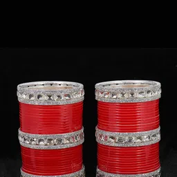 NMII Set Of 66 Traditional Bridal Chuda Bangles-image-79