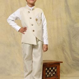Pro-Ethic STYLE DEVELOPER Boys Cotton Striped Single-Breasted Three-Piece Suit-picture-28
