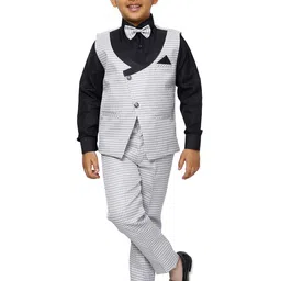 Pro-Ethic STYLE DEVELOPER Boys 3 Piece Solid Shirt & Trousers With Waistcoat-picture-50