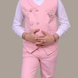 BT DEZINES Boys Single-Breasted Three-Piece Party Suits image 3