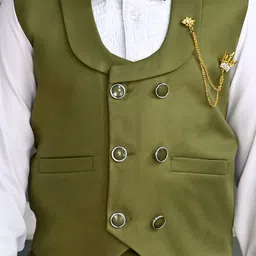 BT DEZINES Boys Double-Breasted Three-Piece Party Suit image 2