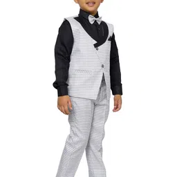 Pro-Ethic STYLE DEVELOPER Boys 3 Piece Solid Shirt & Trousers With Waistcoat image 4