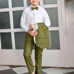 BT DEZINES Boys Double-Breasted Three-Piece Party Suit image 4