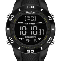 REACTION KENNETH COLE Men Black Dial & Black Textured Straps Digital Watch KRWGP2191303-picture-26