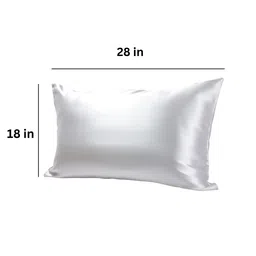 coolbeds Ivory Solid 400 TC Satin Set of 2 Pillow Covers image 3