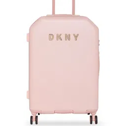 DKNY ALLORE Pink Textured Allore Hard-Sided Medium Trolley Suitcase-picture-42