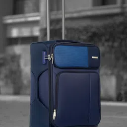 Teakwood Leathers Textured Soft-Sided Medium Trolley Suitcase image 1