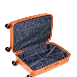 Nasher Miles Paris Set Of 3 Textured Hard-Sided Trolley Suitcases image 5