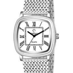 Versatile Men Bracelet Style Straps Analogue Watch- v sqre white-picture-34