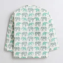 Polka Tots Infants Kids Ethnic Motifs Printed Angrakha Kurta with Dhoti Pants image 3