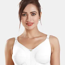 Dazzle White Non Wired Non Padded Full Coverage Bra-picture-38