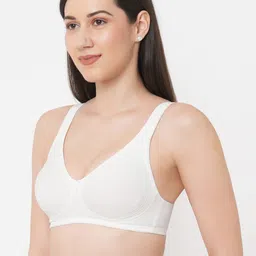 Inner Sense Pink & White Pack of 3 Organic Cotton  Bra image 4