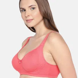 Inner Sense Pink & White Pack of 3 Organic Cotton  Bra image 5