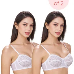 bodyline Citra White Strapless Wired Lace Bra with Detachable Straps-picture-24