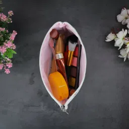 NFI Essentials Off White Makeup Pouch for Women image 3