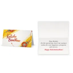 Meenakari Heritage Jewellery 92.5 Sterling Silver Rakhi With Roli Chawal & Greeting Card image 5