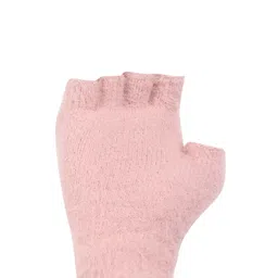 ELLIS Pink & White Patterned 2 In 1 Gloves image 3