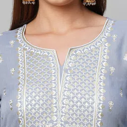 gosriki KALINI Floral Printed Kurta & Trousers With Dupatta image 2