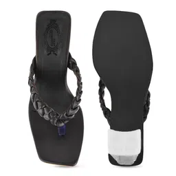 Shoetopia Girls Textured Block Heels image 4