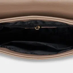 Forever Glam by Pantaloons Colourblocked PU Structured Sling Bag with Bow Detail image 5