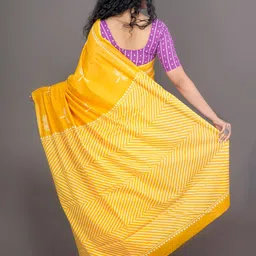 JALTHER Ethnic Motifs Printed Pure Cotton Saree image 3