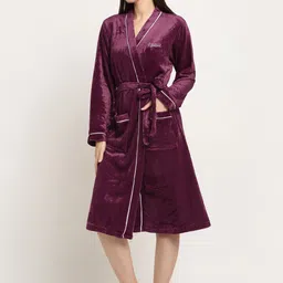 KLOTTHE Wool Bath Robe with Belt image 4