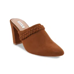 ELLE Women Pointed Toe Block Mules image 4