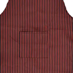 Kuber Industries Pack Of 3 Maroon & Black Striped Cotton Aprons With Pockets image 3