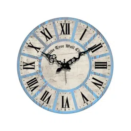olive tree Tarter Multicolour Engineered Wood Wall Clock image 5