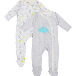 MiArcus Infant Pack Of 2 Printed Cotton Sleepsuits-picture-36