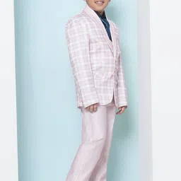 Aj DEZInES Boys Checked Cotton 5-Piece Suits image 5