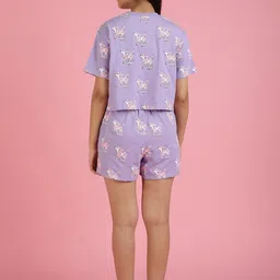 Lil Tomatoes Girls Graphic Printed Round Neck Top With Shorts image 4