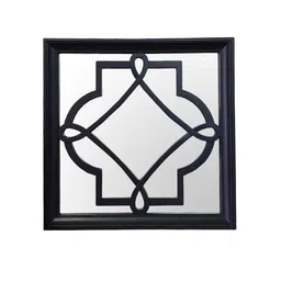 art street Plastic Square Wall Mirror In Black image 5